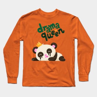 Drama Queen Panda Long Sleeve T-Shirt